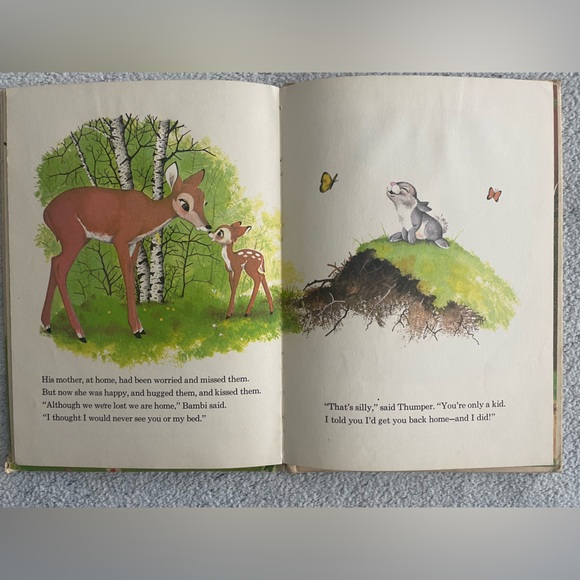 Walt Disney’s Bambi Gets Lost Children’s Book ✨Vintage 1972 - Picture 8 of 10